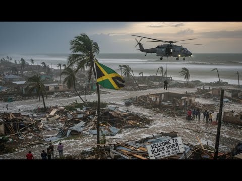 Today chaos in jamaica black river major damage after historic hurricane melissa | aerial footage
