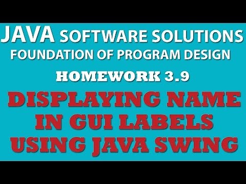 3-9 Java Swing: Displaying Text in Java Swing Labels