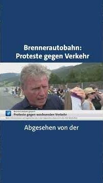 Tausende protestieren auf Brennerautobahn #tagesschau #nachrichten #news #brenner #proteste