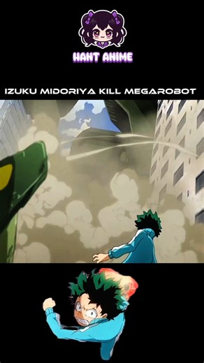 Destroys the megarobot in only one punch ✊ #anime #viral #manga