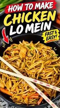 How To Make Chicken Lo Mein FAST & EASY! 🍜🔥 | Better Than Takeout! #shorts