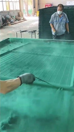 校园操场围栏上色过程#shorts