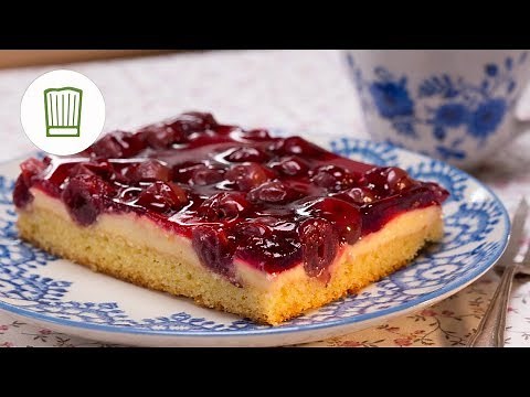 Kirsch-Schmand Blechkuchen | Chefkoch.de