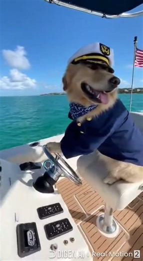 Dog Riding a Boat #shorts #funnyvideo #viral