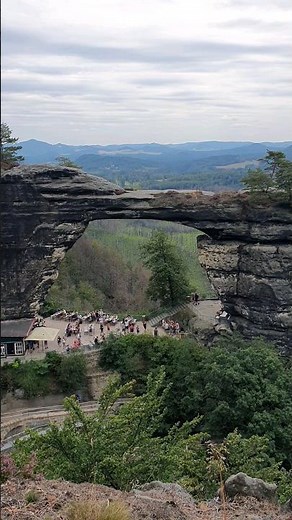The largest natural sandstone arch in Europe Pravčická brána/Prebischtor #nationalpark