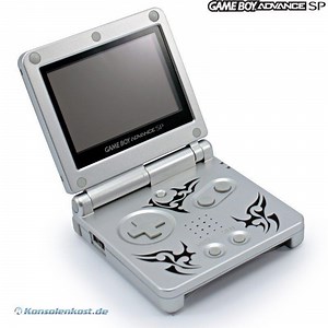 GameBoy Advance - Konsole GBA SP AGS-101 #Tribal Edition   Netzteil (gebraucht) | Konsolenkost
