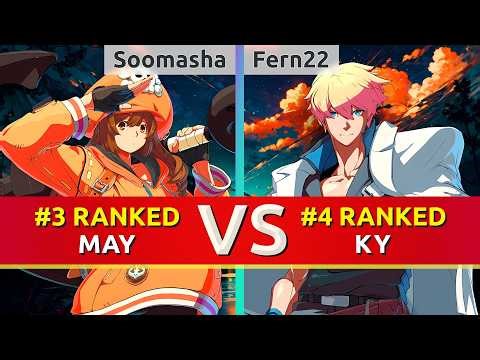 GGST ▰ Soomasha (#3 Ranked May) vs Fern22 (#4 Ranked Ky). High Level Gameplay