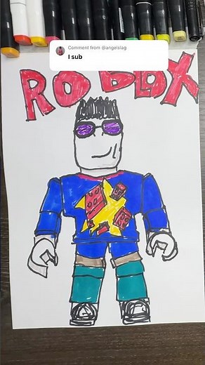 How to draw a my Roblox Skin #roblox #skin #marker #howtodraw #robloxdrawing #robloxyoutube