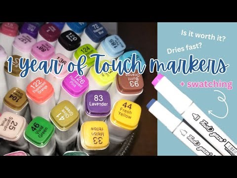 Touch markers HONEST review & swatch (after 1 year) /touch yuze