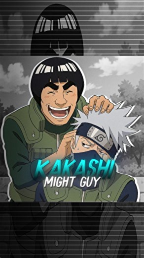 𝗡ᴀᴍɪᴋᴀᴢᴇ ❤️‍🩹✨ on Instagram: "Kakashi & guy 🌚💥 . . . . . . #kakashi #mightguy #kakashiedit #narutoshippuden #kakashihatake"