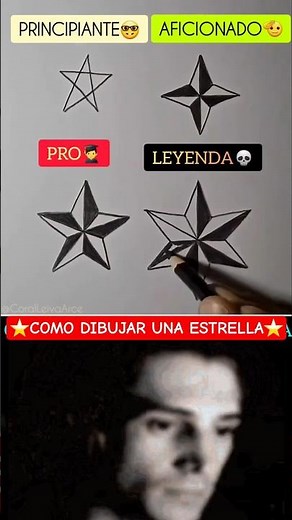 How to Draw a Star ⭐️ From Beginners to Legends #shorts #ytshorts #drawing
