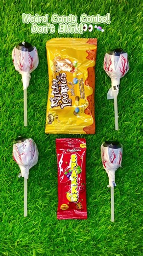 Creepy Candy Combo 👁️ Lollipop & Spark’s ASMR! Satisfying candy unwrapping with sweet chewy treats and relaxing ASMR sounds. #ASMR #CandyASMR #Lollipop #Satisfying #foryou