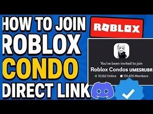 How to Join ROBLOX CONDO Discord Server ✅ Direct Invite Link 🖇️(PC/MOBILE)🔥