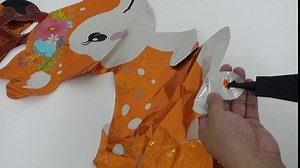 4PCS 3D Deer Airwalker Walking Animal Balloons Birthday Baby Shower Wildlife Theme Party Christmas Decoration