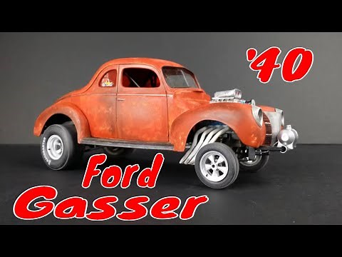 Model Car YouTuber Build 40 Ford Challenge Gasser finished