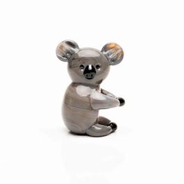 Objets D'art Miniature Glass Figurine - Koala Bear