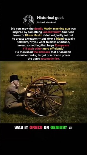 The Wild Reason the FIRST Machine Gun Was Invented 😲 #shorts