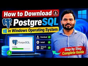 How to Install PostgreSQL on Windows 10/11 🔥 | PostgreSQL + pgAdmin Complete Setup (2026)