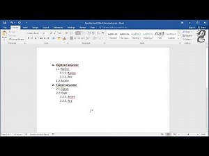 How to create a Multi-Level List in Word