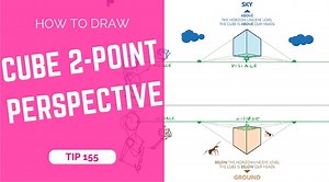 TIP 200 How to Draw a Cube with 2-Point Perspective: Easy Step-by-Step Guide
