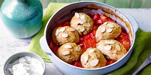 Rhubarb and ginger cobbler recipe