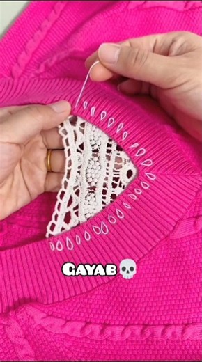 How to do invisible stitch 💀🫂 invisible sewing tutorial ✨ #shorts #tricks #viral #new #fashion