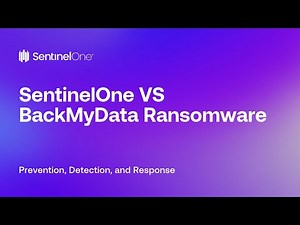 SentinelOne Demo: SentinelOne VS BackMyData Ransomware - Detection and Mitigation