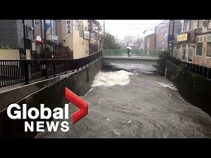 Fierce typhoon hits northern Japan after paralyzing Tokyo