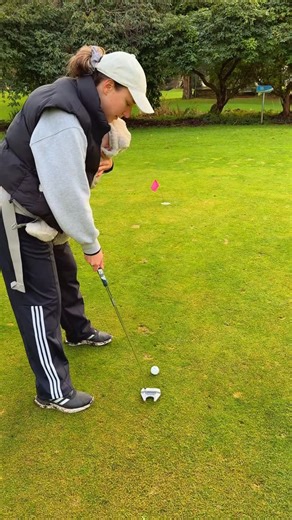 Shelby Manton on Instagram: "Send this to the new parents in your life who miss their golf dates 😈 Play a hole with us and our baby at the local Par 3 course ⛳️👶 Front 9: Dad tees off and Mom/Baby putt Back 9: Mom tees off and Dad/Baby putt #golf #golfaddict #postpartum #baby @adidasgolf @adidaswomen"