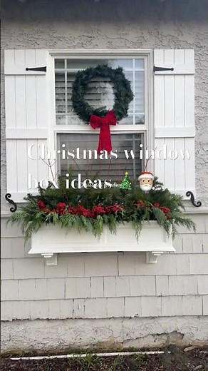 Easy Christmas Window Box Ideas | Holiday Planter Inspiration. #christmas #chrismasdecoration