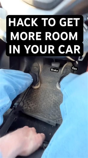 Driver Seat HACK for more Leg Room