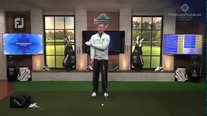 In a proper golf swing, the golf ball is not the end point, even though it is your target. In the finish position, your chest, and hips face the target, your hands are near your lead ear over your shoulder, and the club points behind you. For this drill, start in the finish position, and in one motion bring the club in the backswing, and then follow through to the finish position again. This will help you get through the ball properly. You'll find the ball just gets in the way! This is a great d