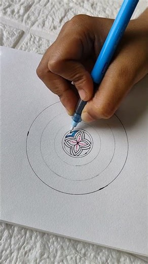 Mandala for beginners✨ #mandala #shorts #trendingshorts #mandalaart