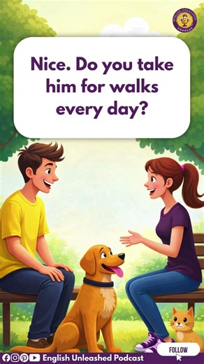 “Talking About Pets 🐶🐱 English Conversation Practice