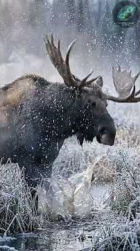 Frost & Fog: Giant Alaskan Moose Deep ASMR 🌲❄️