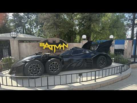 Batman The Ride POV Front Seat [4K 30 FPS] Six Flags Magic Mountain