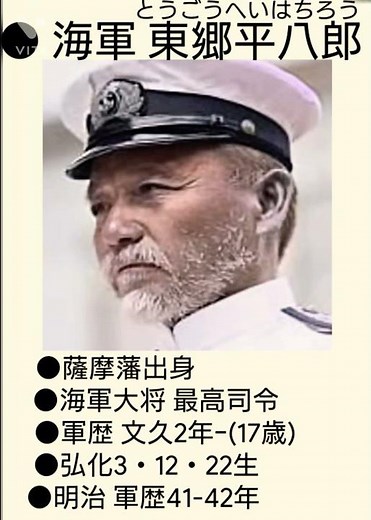 🇯🇵東郷平八郎 《海軍大将》東郷ターンで 日本海海戦 を指揮し勝利へ最も導く【日露戦争1904-1905年 明37-明38】