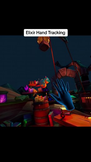 Hand Tracking display game called Elixir #quest3 #vr #magic #handtracking #potions