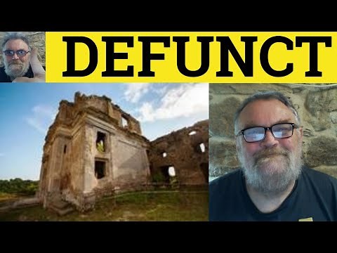 🔵 Defunct Meaning - Defunct Examples - Defunct Definition - IELTS Adjectives - Defunct