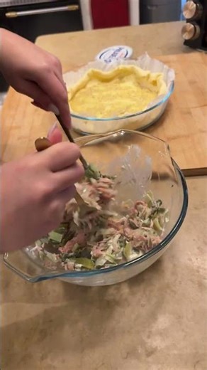 Leek and tuna quiche recipe 😋 #healthyrecipe #healthyfood #healthymeal #easyrecipe