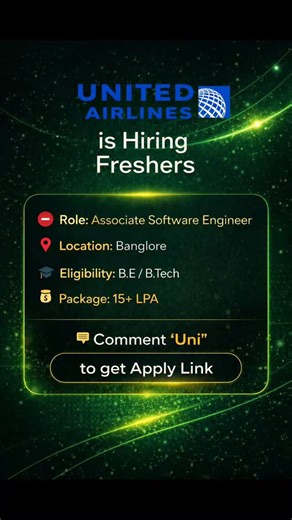 Sdo Openings on Instagram: "United Airlines is hiring #Freshers for Associate #Software Engineer. Location: #Banglore Eligibility: • Bachelor’s degree in Computer Science, Information Technology, or a related field. • Basic understanding of software development lifecycle and DevOps principles. • Exposure to any version control systems like Git. • Familiarity with Linux/Unix command line and basic shell scripting. • Eagerness to learn cloud platforms (AWS, Azure, or GCP). • Strong problem-solving