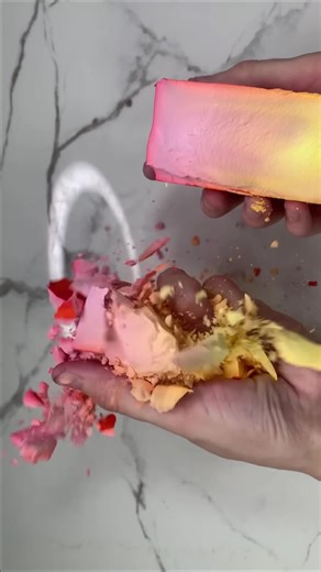 orange one block crush🍊. Tags:#asmr #asmrsounds #satisfying #gymchalk #gymchalkasmr