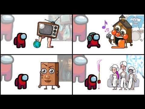 Mini Crewmate Kills Steal a Brainrot Characters | Among Us #108