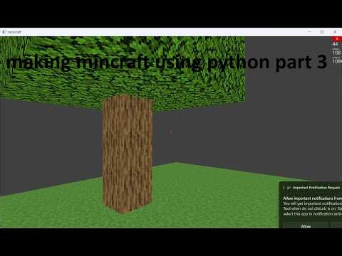 making minecraft using python part 3