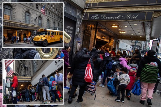 Thousands of migrants still living at NYC’s historic Roosevelt Hotel — despite ticking clock for shelter to close