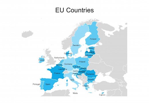 Editable Powerpoint Map of EU Countries – European Union Countries Including Austria, Belgium, Bulgaria, Croatia, Czech Republic, Denmark... - Etsy