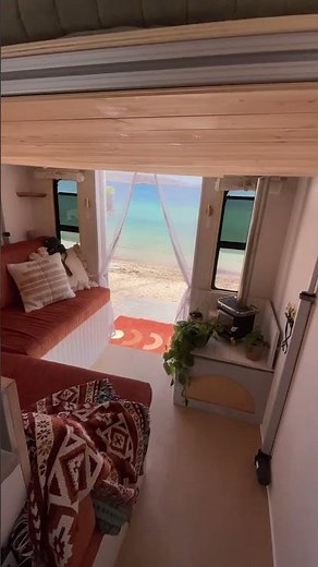 Converted box truck into home on wheels