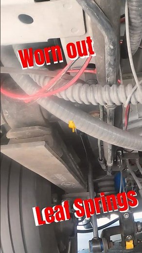 How to tell your leaf springs need replacing #fordtransit #vanconversion #fordvan #leafsprings