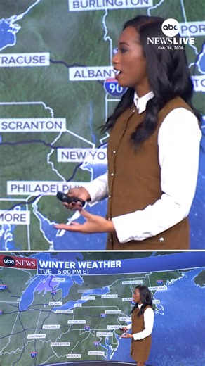 Another winter storm is headed toward the Northeast, just days after the record-breaking blizzard that has left thousands without power. WABC meteorologist Brittany Bell has the latest forecast. | ABC News Live
