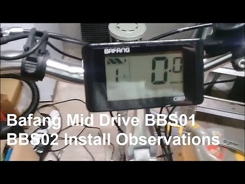 Bafang Mid Drive BBS01 BBS02 Standard and Advanced Settings C961